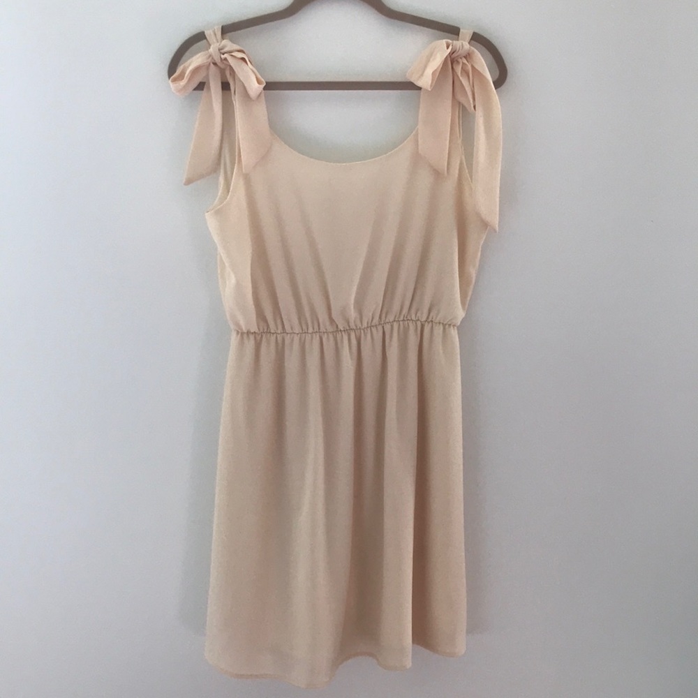 Tie shoulder dress
